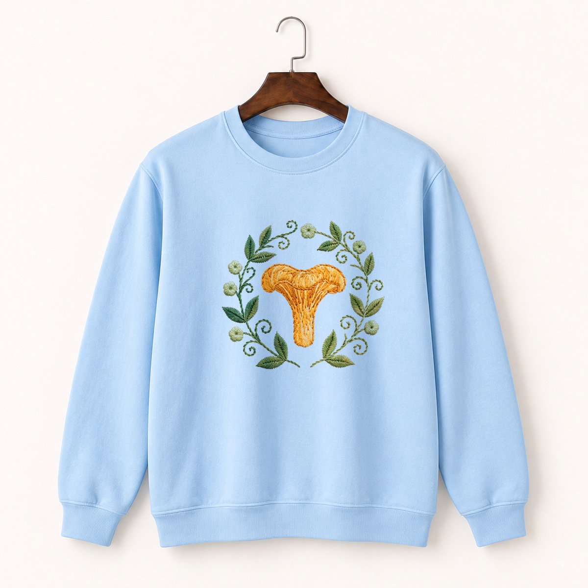 Chanterelle Mushroom Crewneck Sweatshirt 1