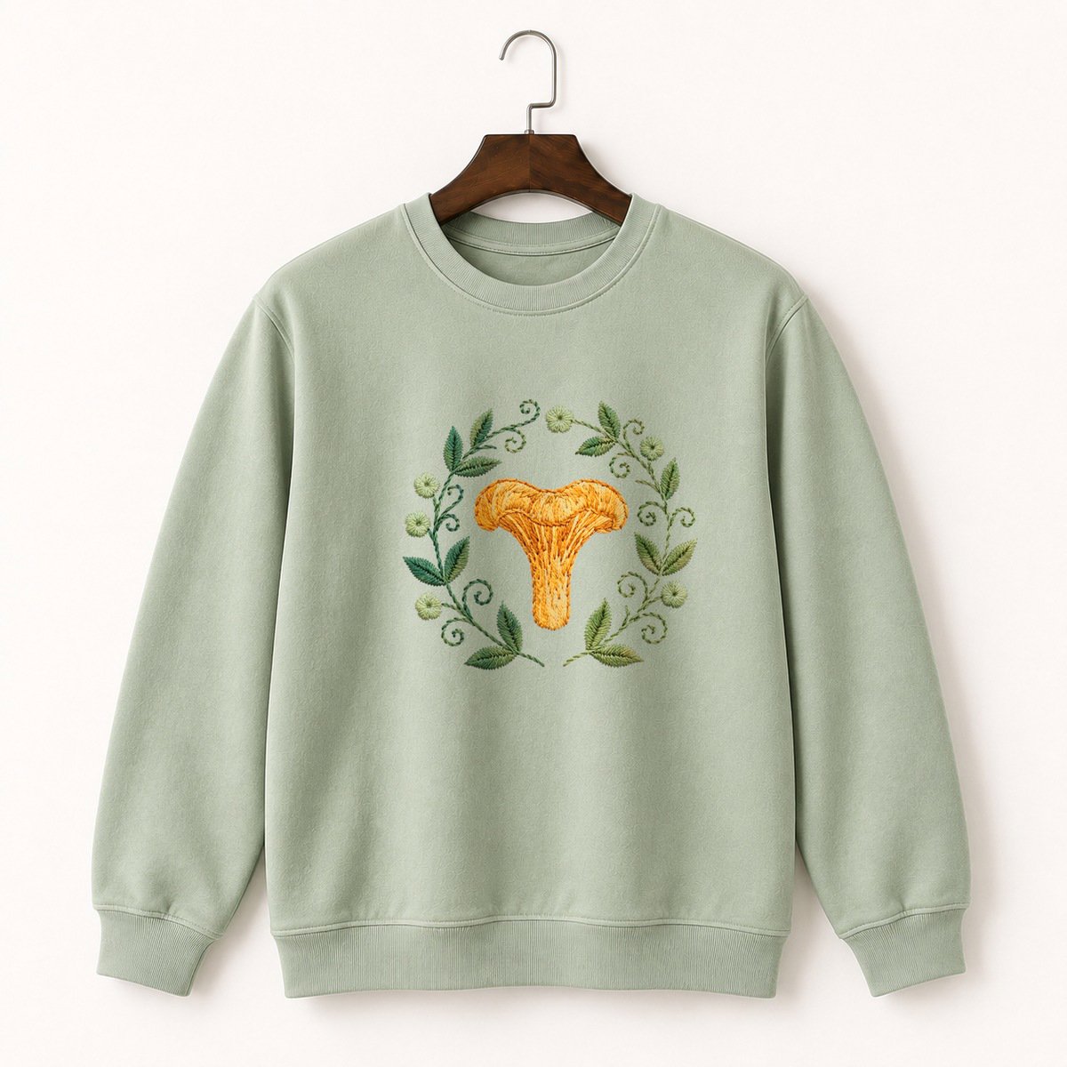 Chanterelle Mushroom Crewneck Sweatshirt 2