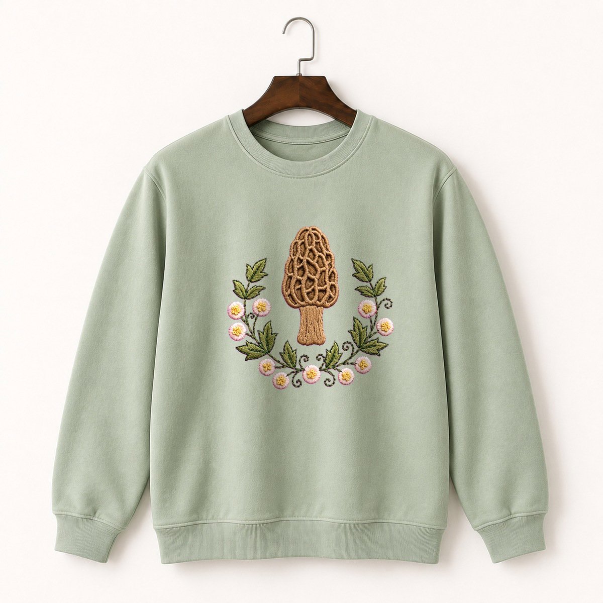 Morel Mushroom Crewneck Sweatshirt 2