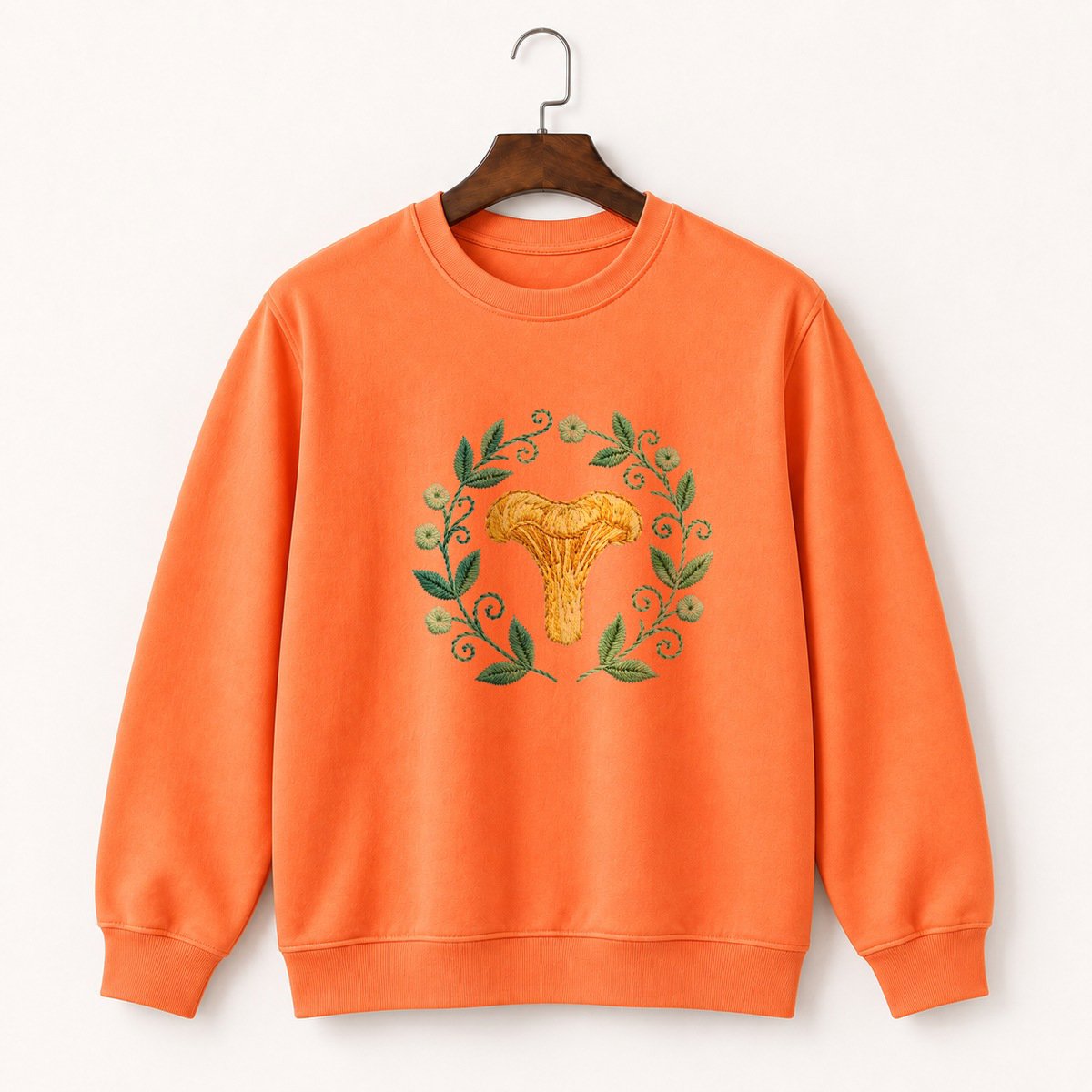 Chanterelle Mushroom Crewneck Sweatshirt 3