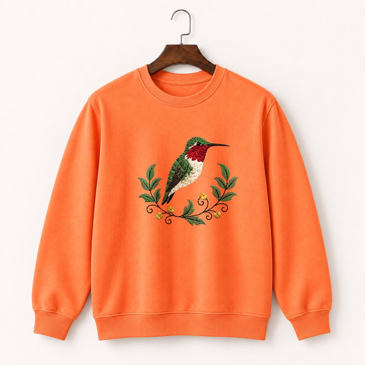 Ruby-Throated Hummingbird Crewneck Sweatshirt 3