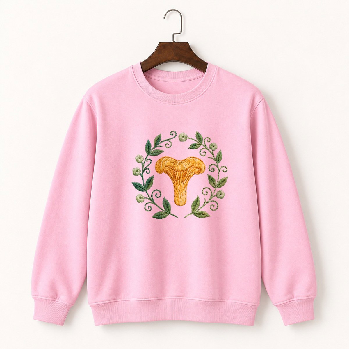 Chanterelle Mushroom Crewneck Sweatshirt 4