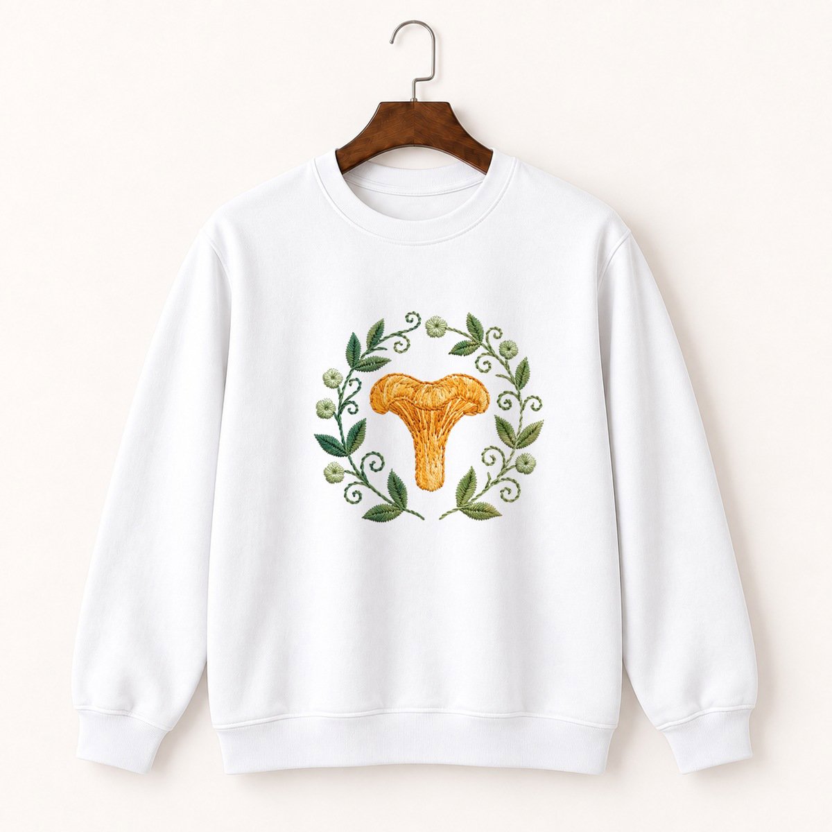 Chanterelle Mushroom Crewneck Sweatshirt 5