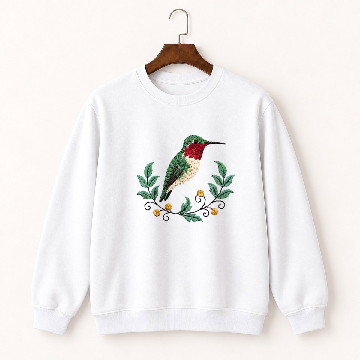 Ruby-Throated Hummingbird Crewneck Sweatshirt 5