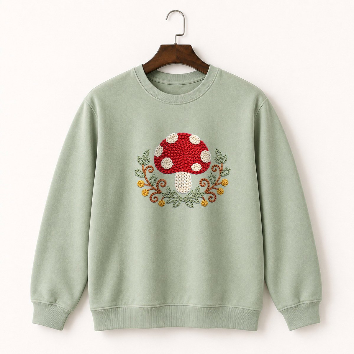 Fly Agaric Mushroom Crewneck Sweatshirt 2