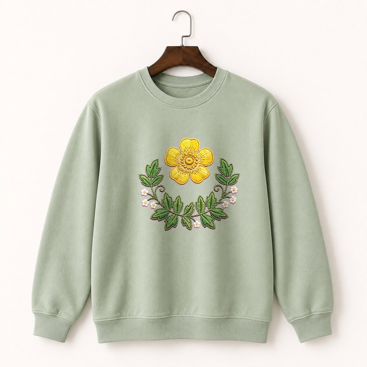 Buttercup Flower Crewneck Sweatshirt 2