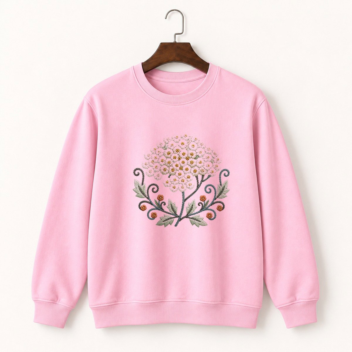 Yarrow Flower Crewneck Sweatshirt 4