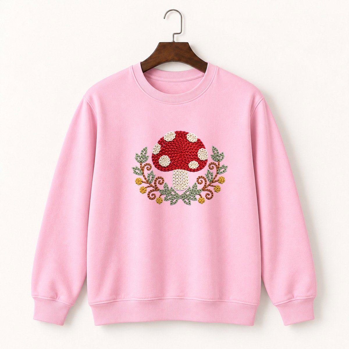 Fly Agaric Mushroom Crewneck Sweatshirt 4