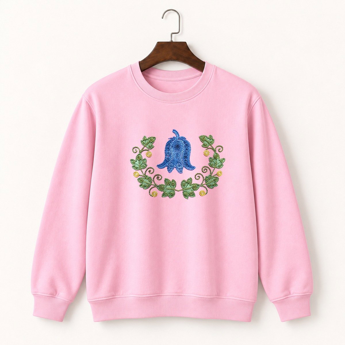 Bluebell Flower Crewneck Sweatshirt 4