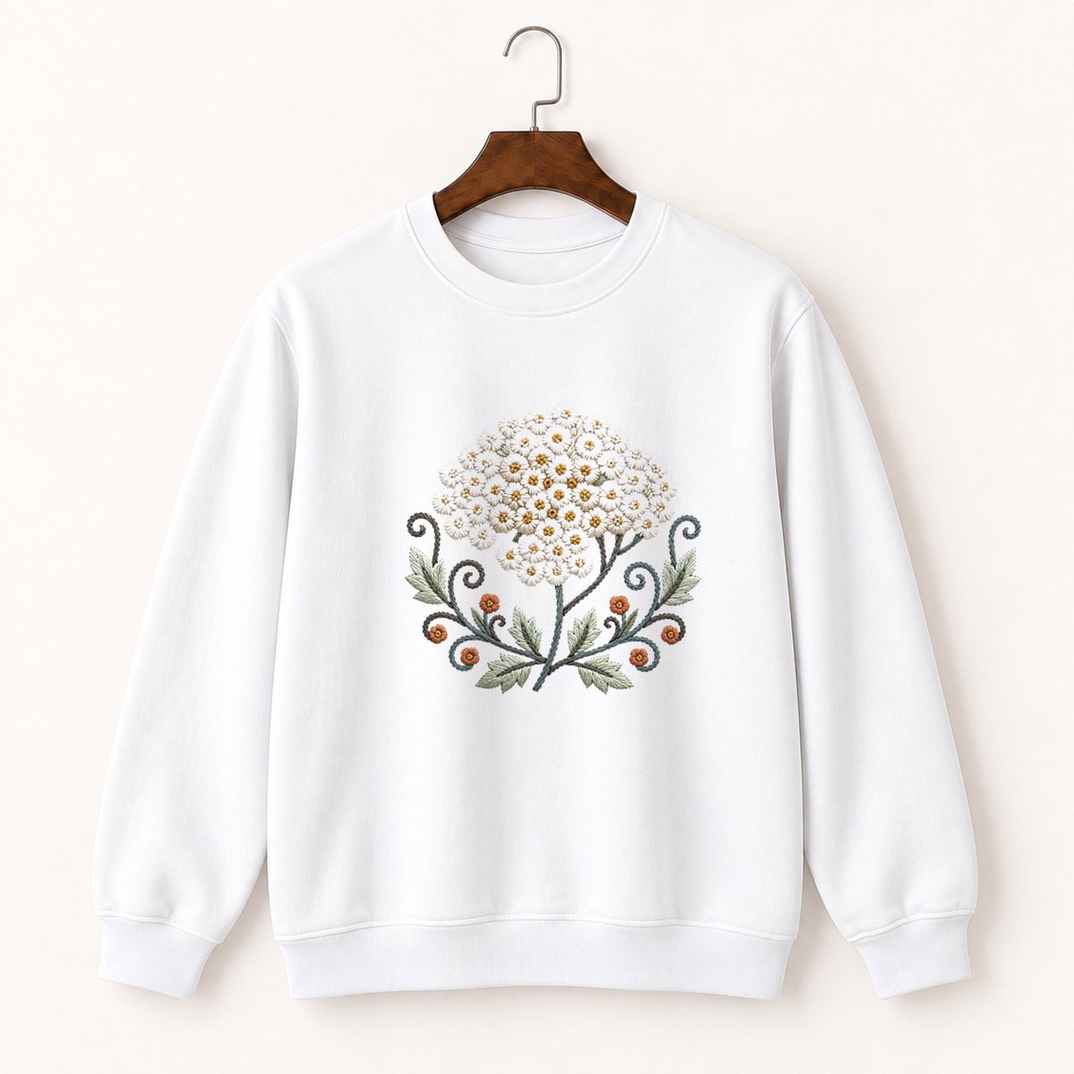 Yarrow Flower Crewneck Sweatshirt 5