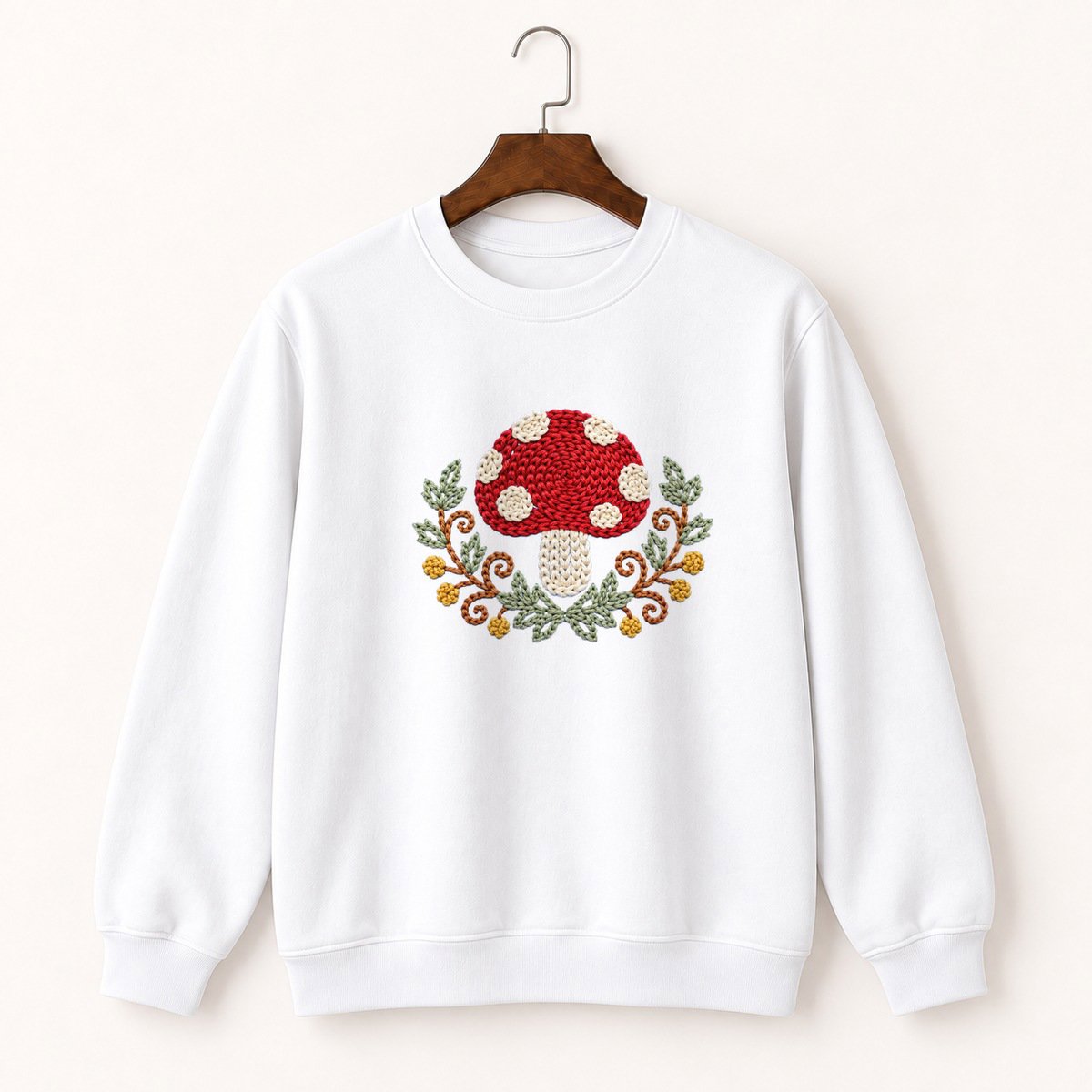 Fly Agaric Mushroom Crewneck Sweatshirt 5
