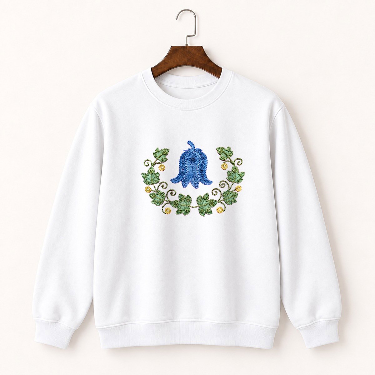 Bluebell Flower Crewneck Sweatshirt 5
