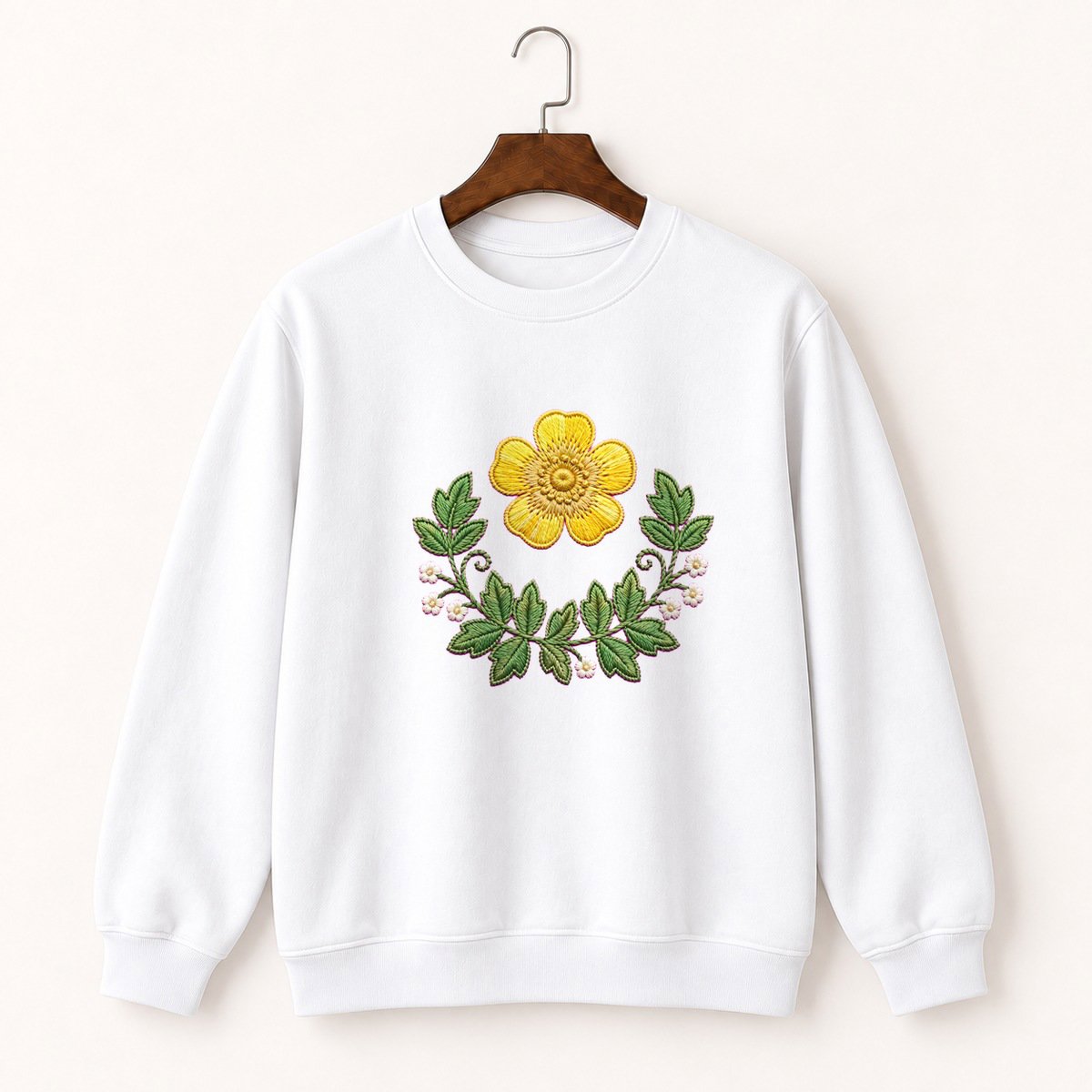 Buttercup Flower Crewneck Sweatshirt 5