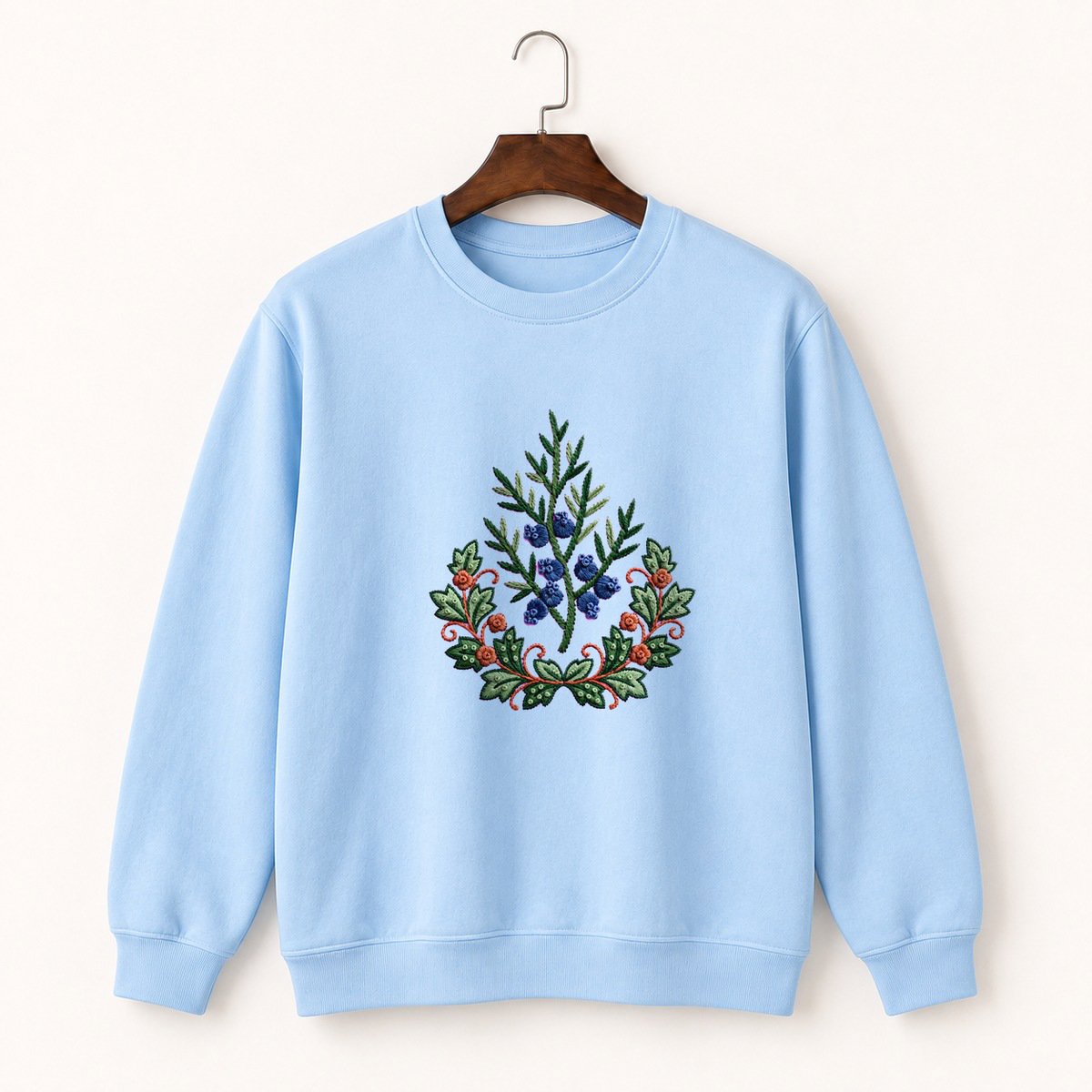 Juniper Branch Crewneck Sweatshirt 1
