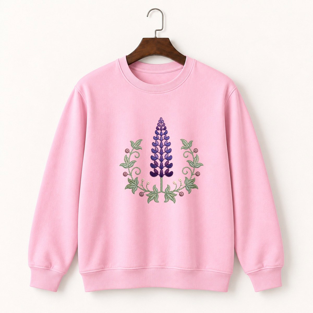 Lupine Flower Crewneck Sweatshirt 4