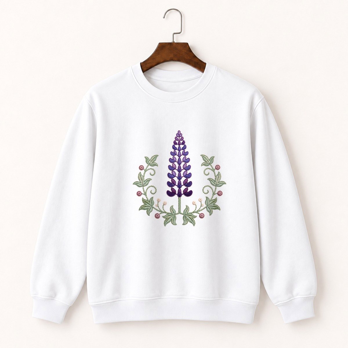 Lupine Flower Crewneck Sweatshirt 5