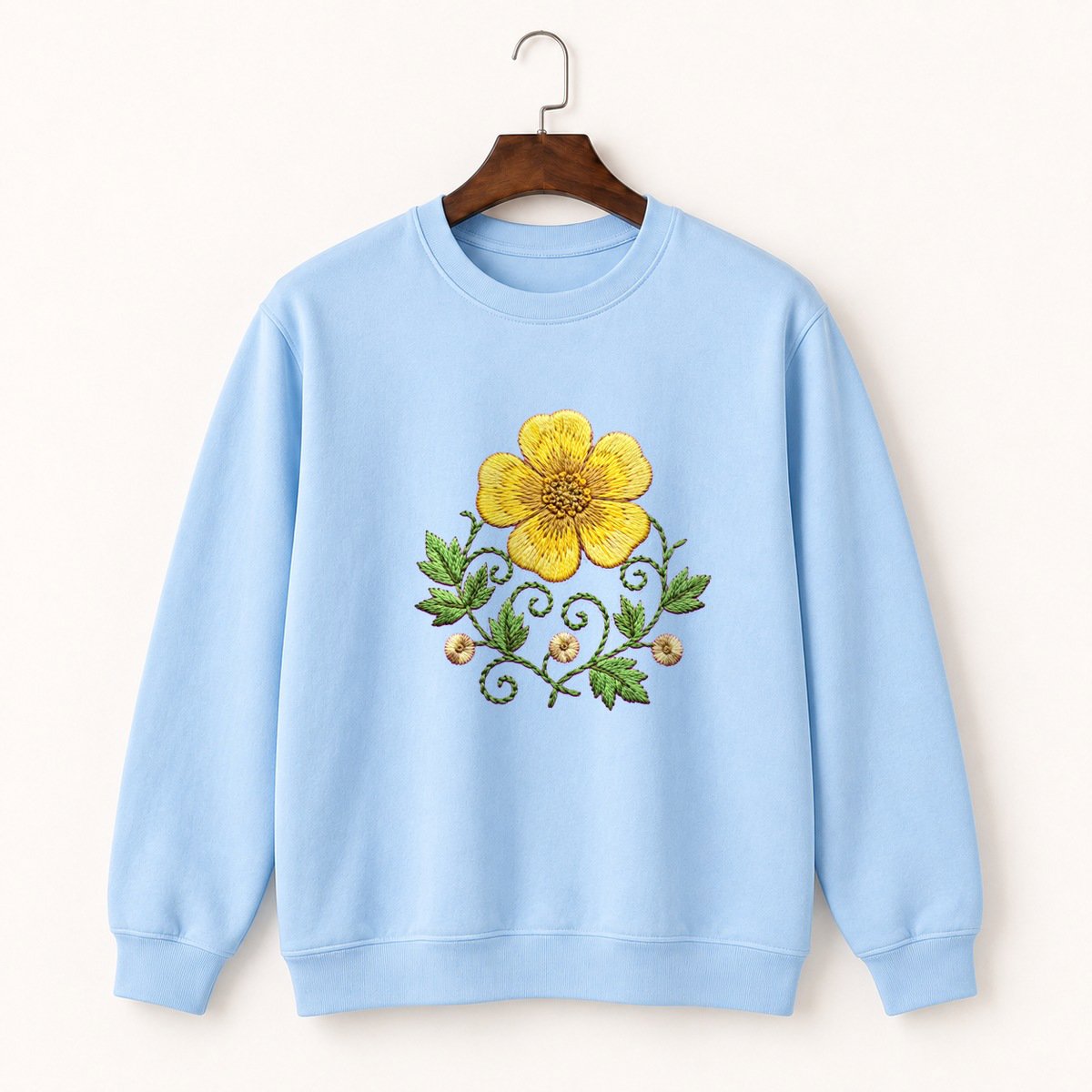 Buttercup Flower Crewneck Sweatshirt 1