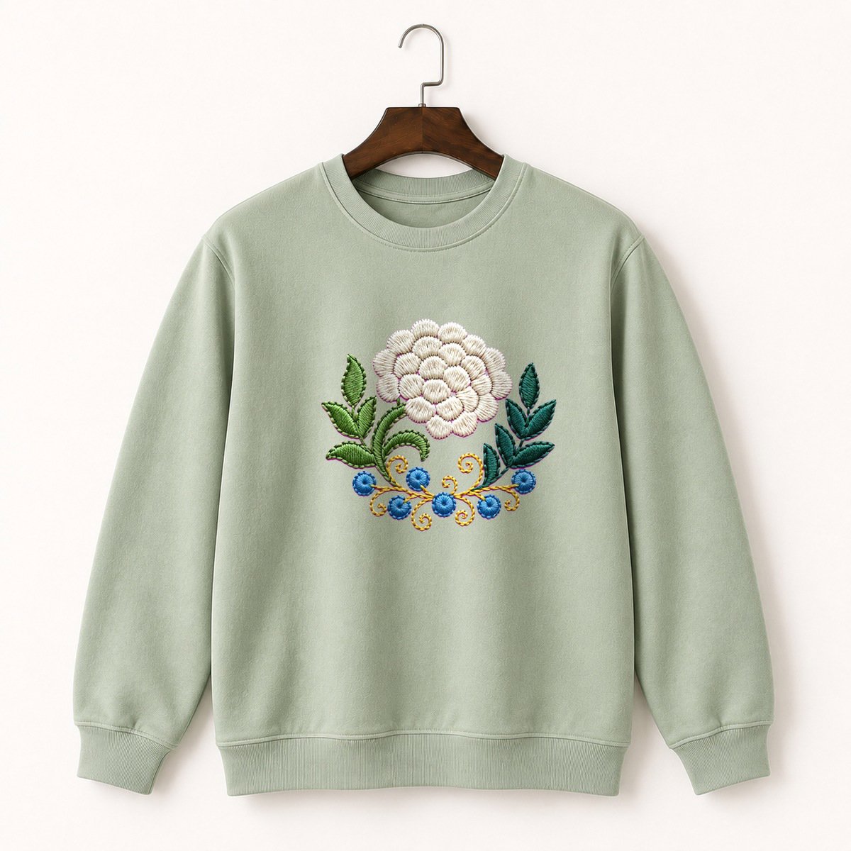 Yarrow Flower Crewneck Sweatshirt 2