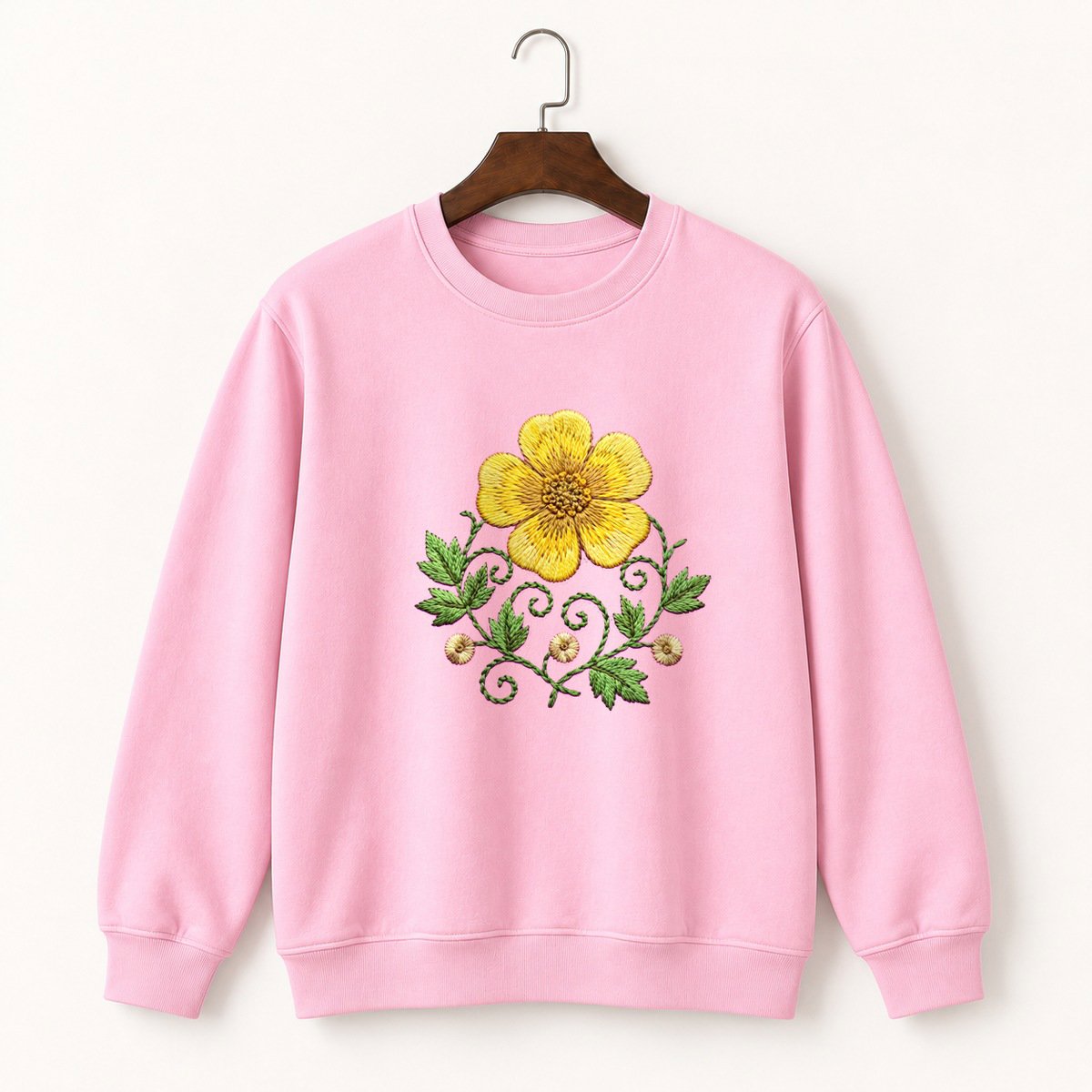 Buttercup Flower Crewneck Sweatshirt 4