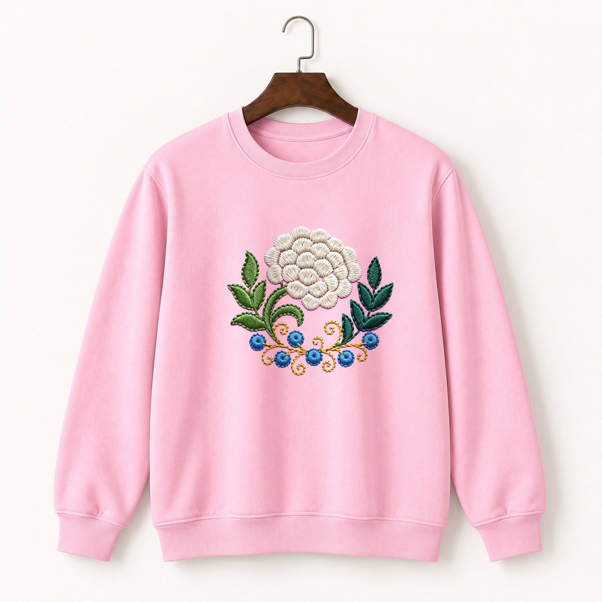 Yarrow Flower Crewneck Sweatshirt 4
