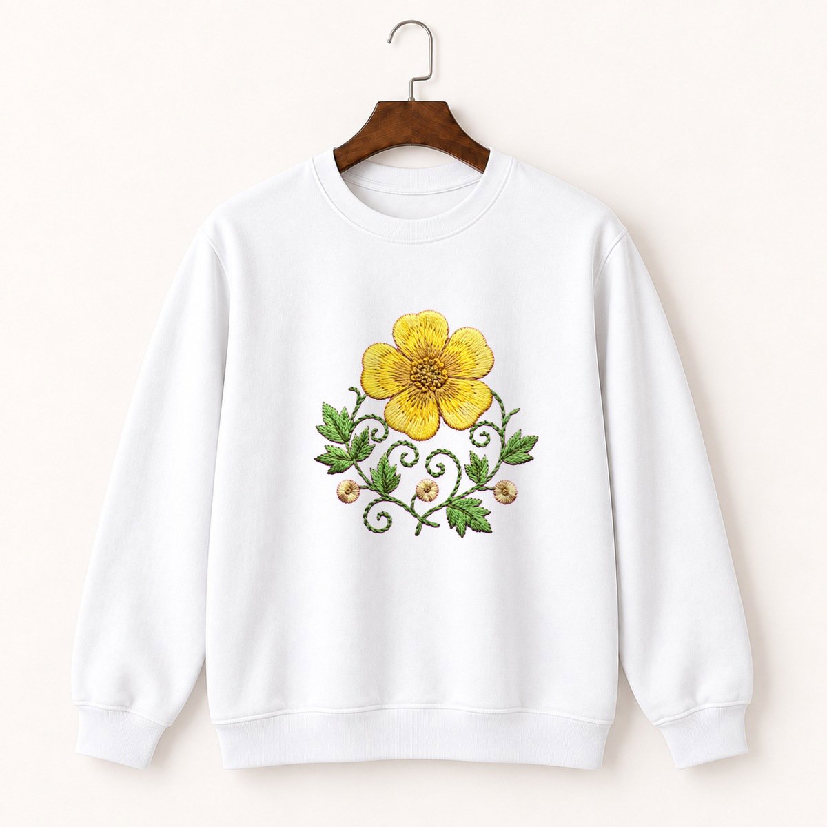 Buttercup Flower Crewneck Sweatshirt 5