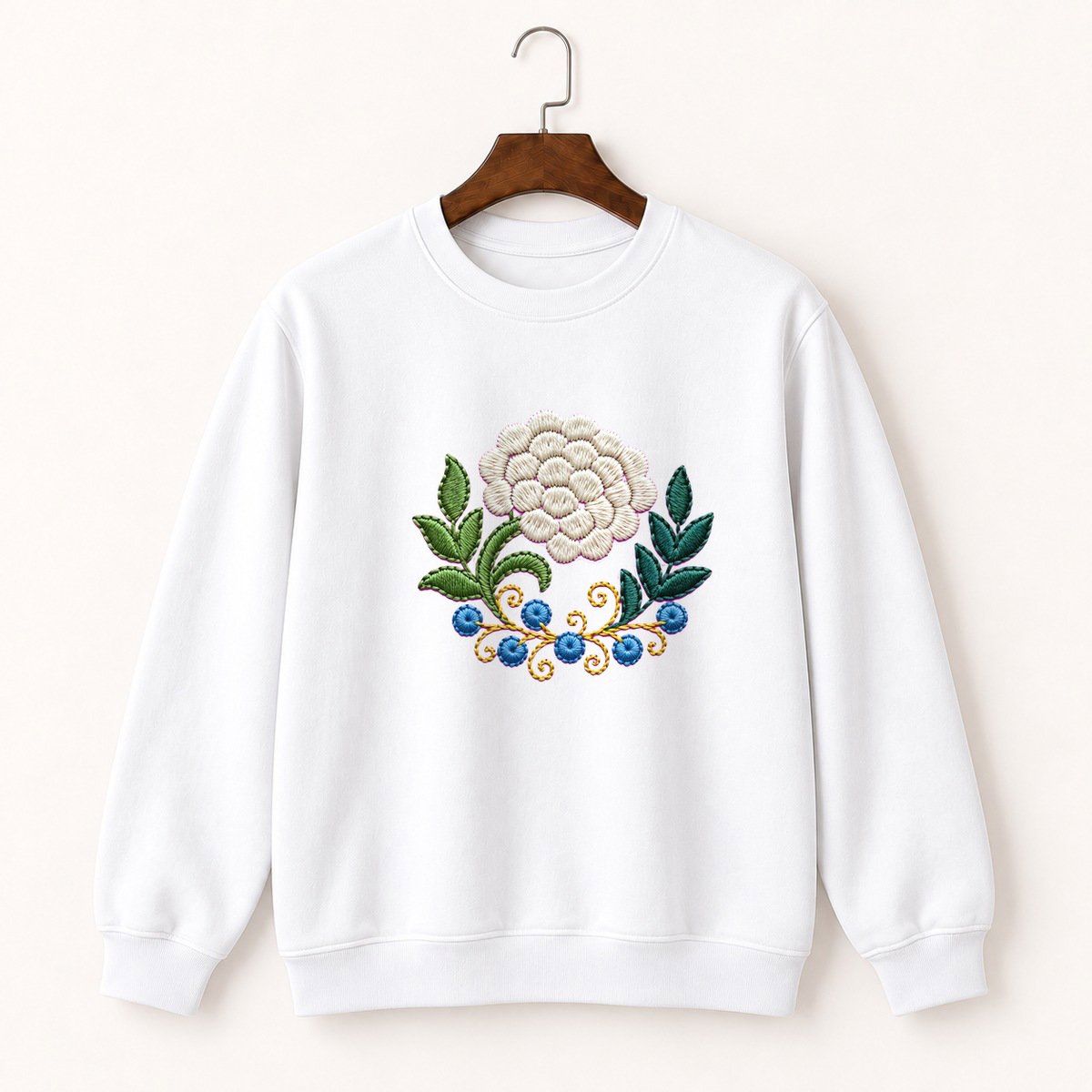 Yarrow Flower Crewneck Sweatshirt 5