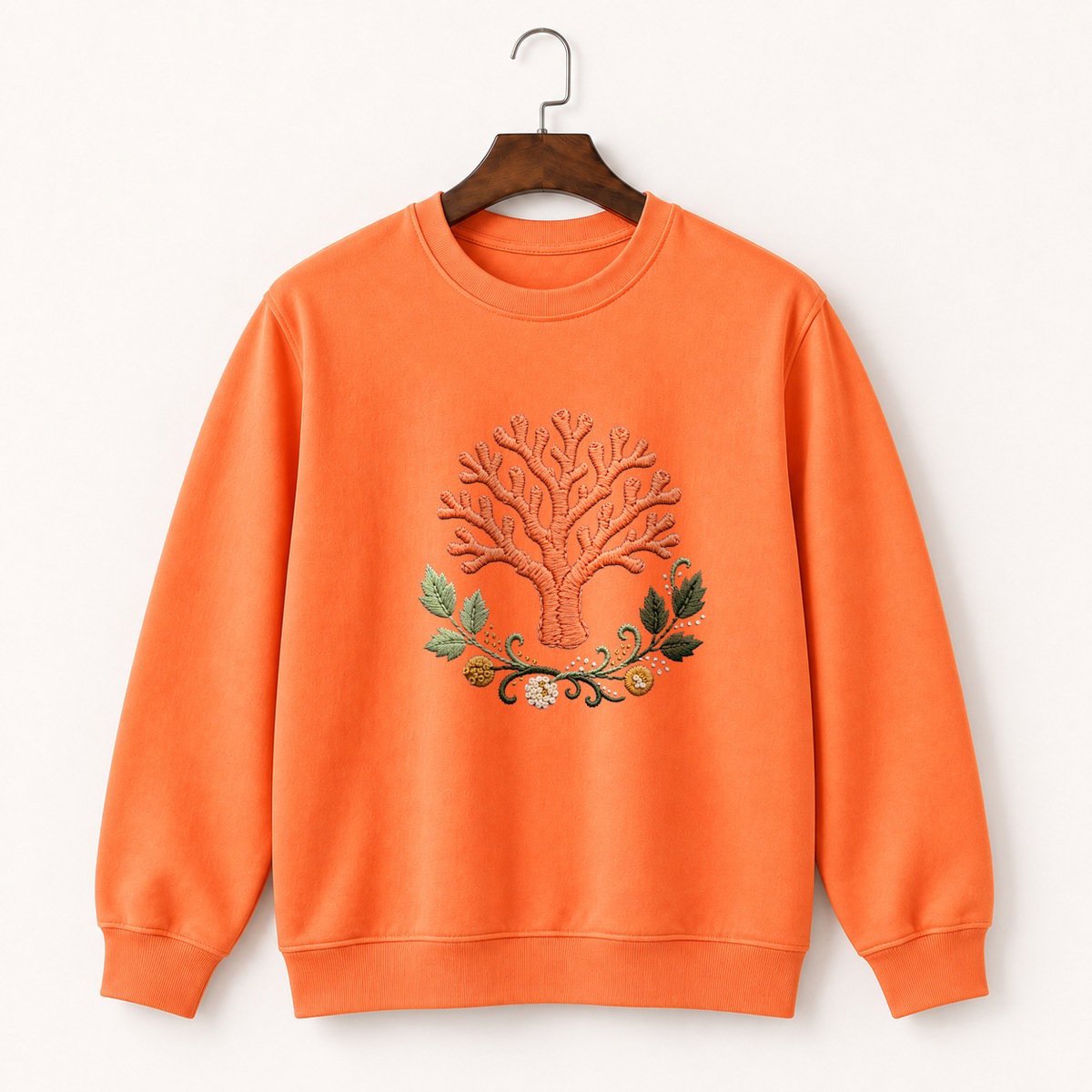 Coral Mushroom Crewneck Sweatshirt 3