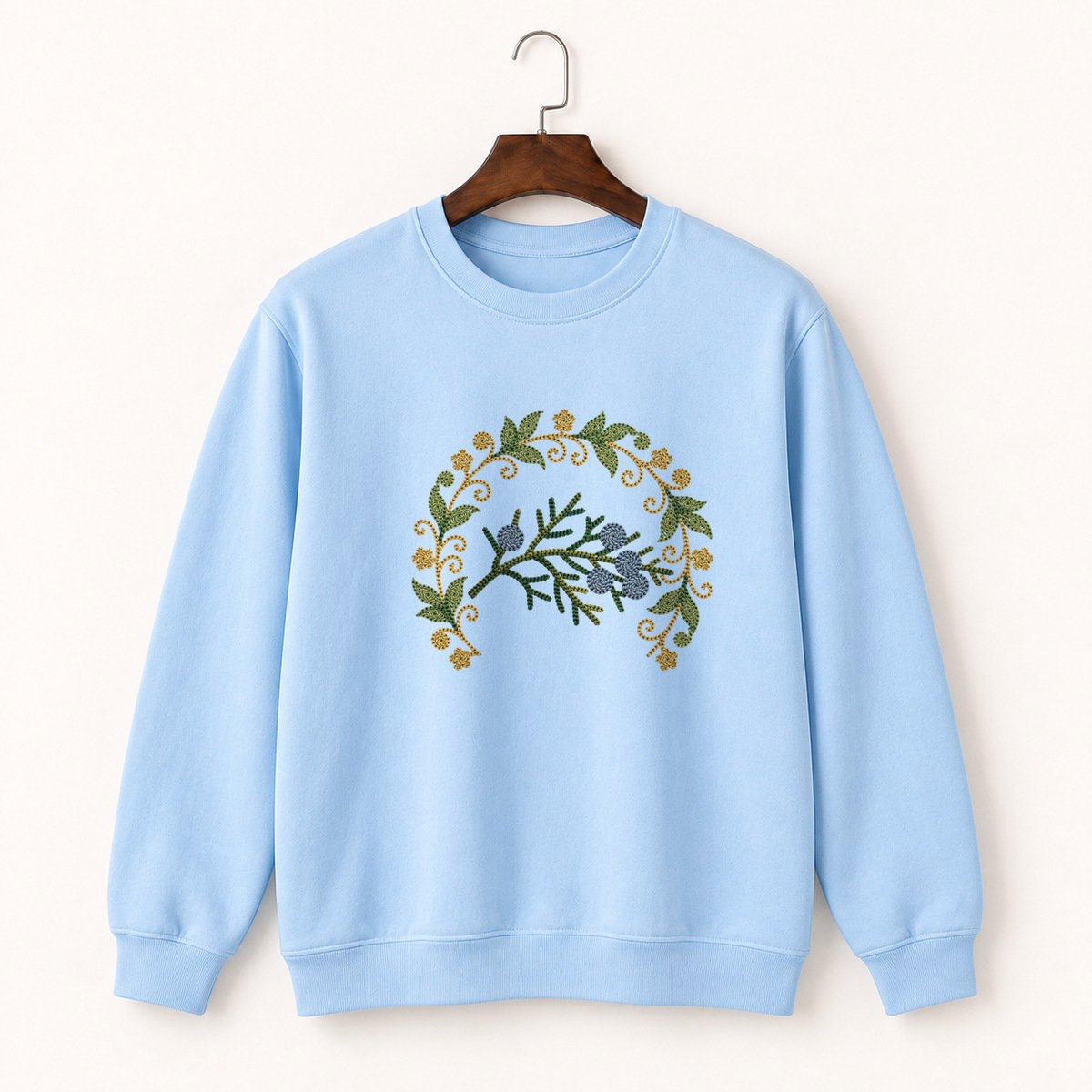 Juniper Berry Branch Crewneck Sweatshirt 1