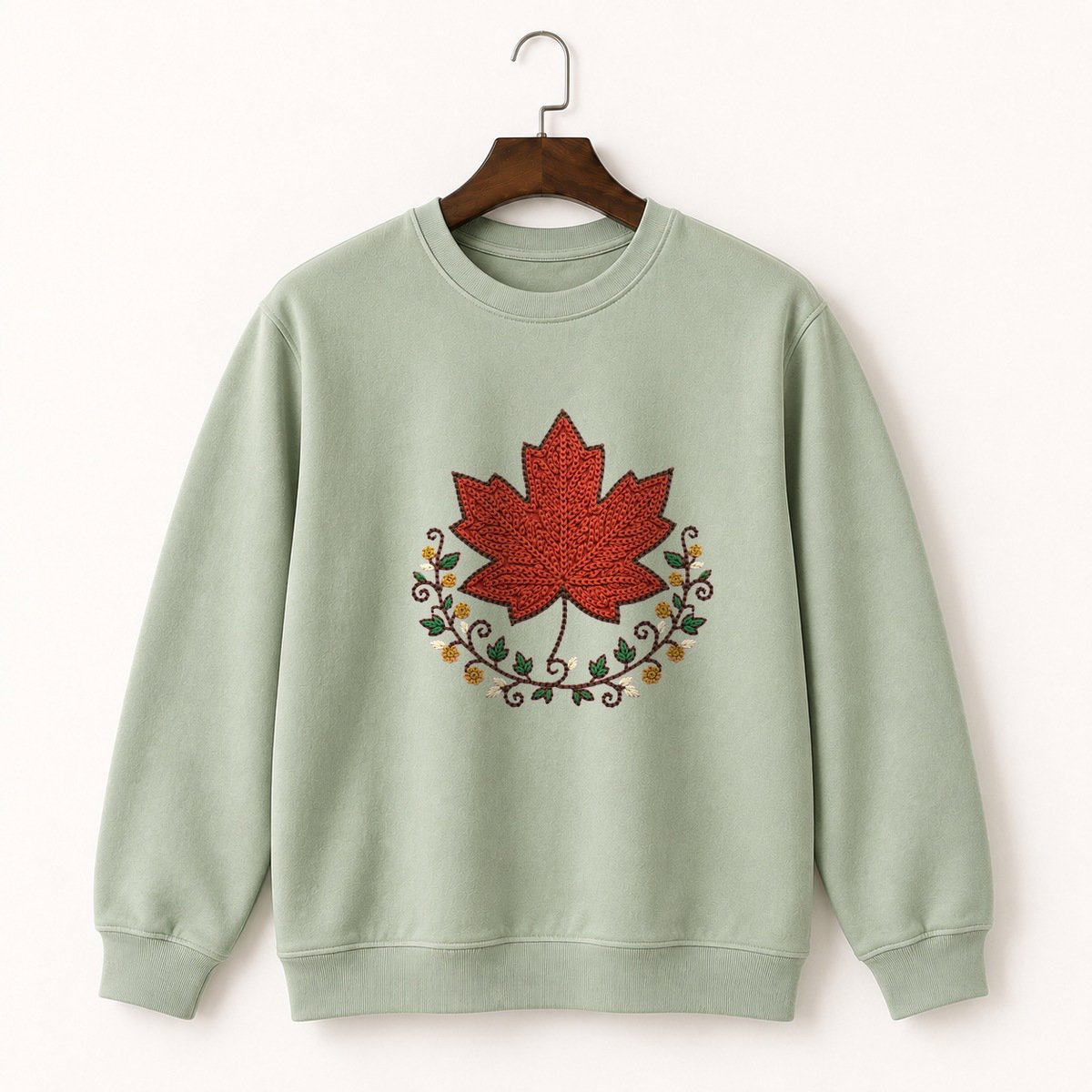 Maple Leaf Crewneck Sweatshirt 2