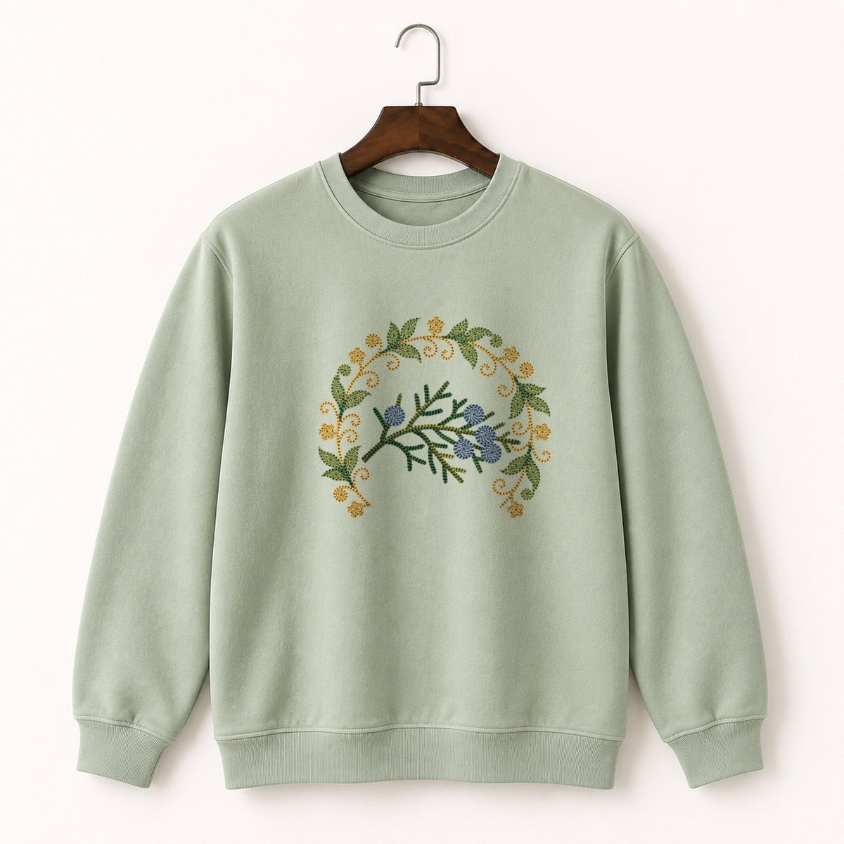 Juniper Berry Branch Crewneck Sweatshirt 2