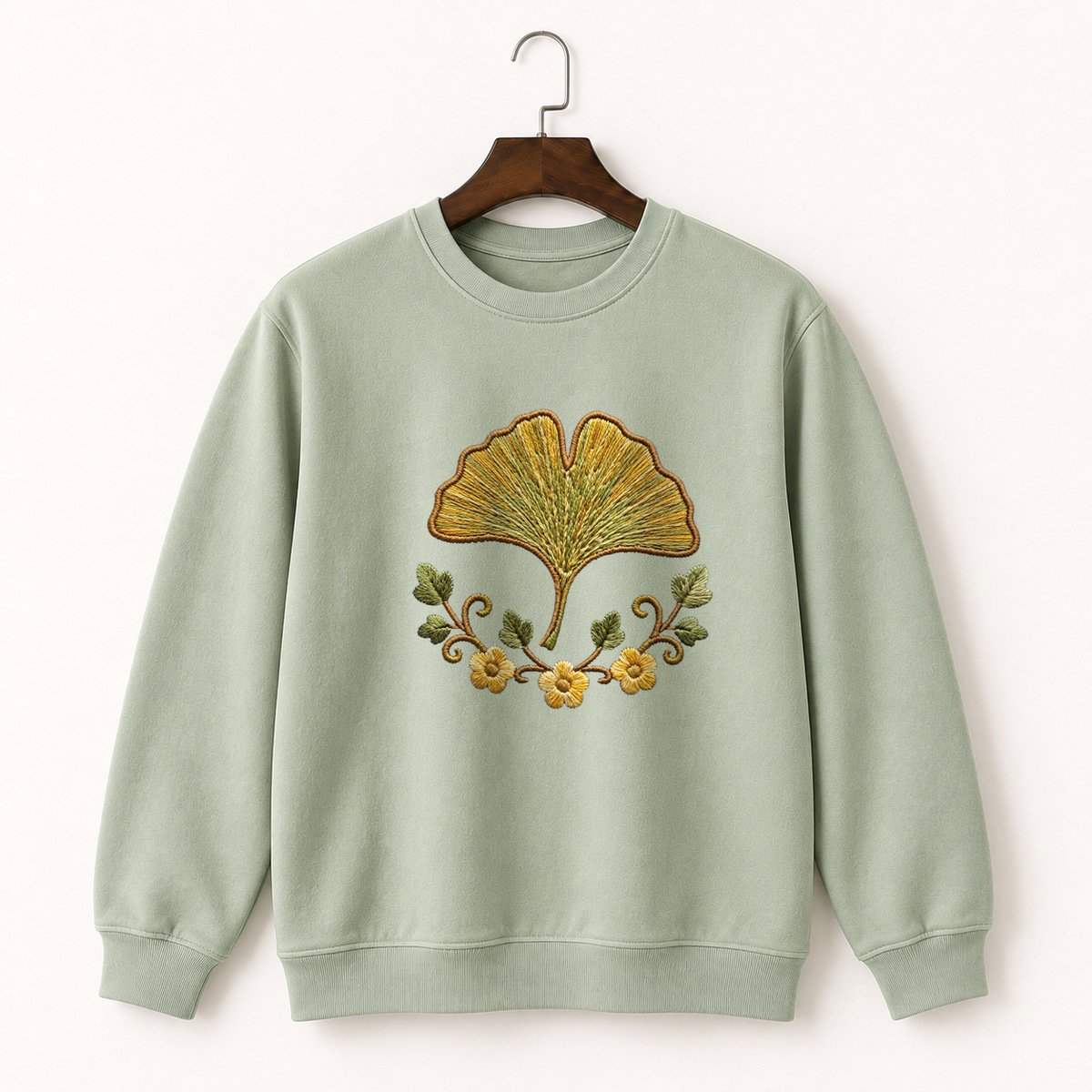 Ginkgo Leaf Crewneck Sweatshirt 2