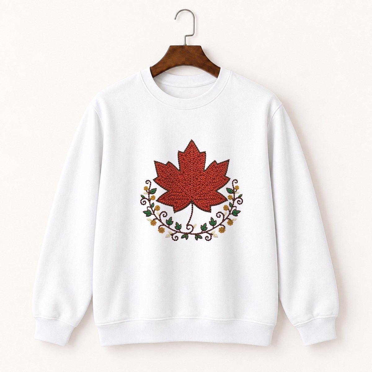 Maple Leaf Crewneck Sweatshirt 5