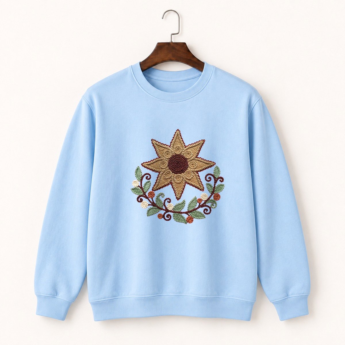 Earthstar Mushroom Crewneck Sweatshirt 1