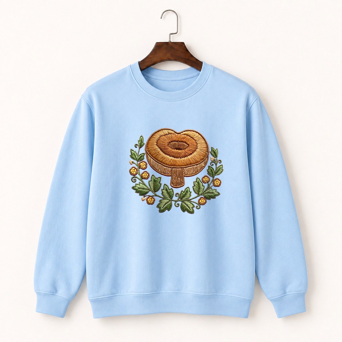 Milk Cap Mushroom Crewneck Sweatshirt 1