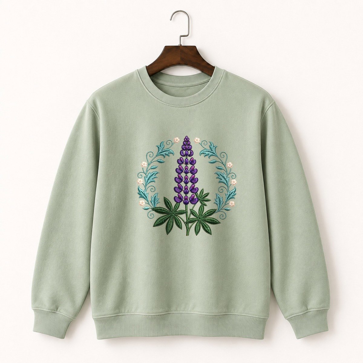 Lupine Flower Crewneck Sweatshirt 2
