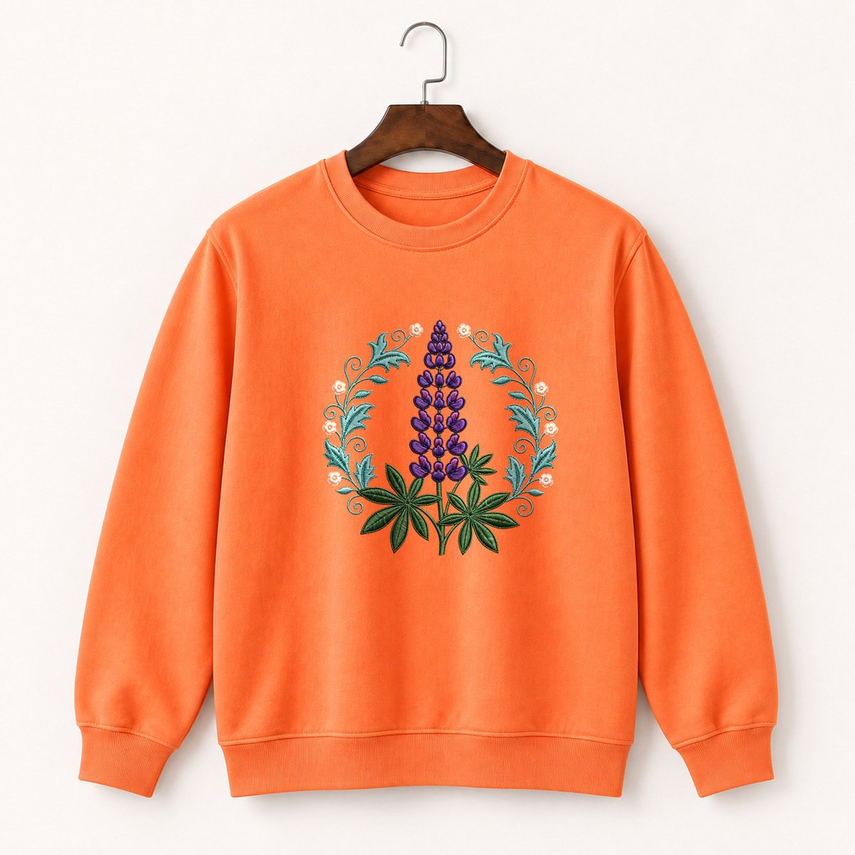 Lupine Flower Crewneck Sweatshirt 3