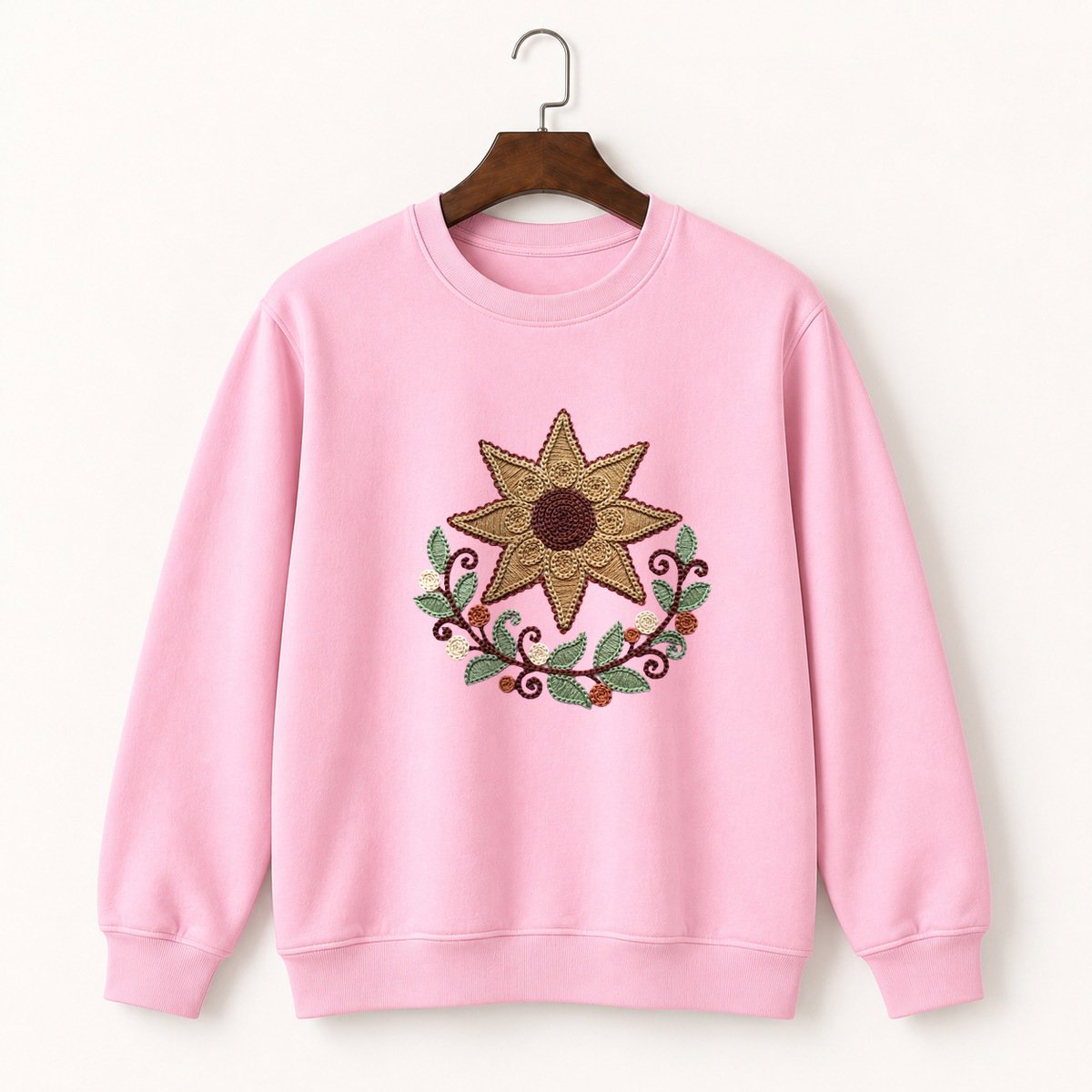 Earthstar Mushroom Crewneck Sweatshirt 4