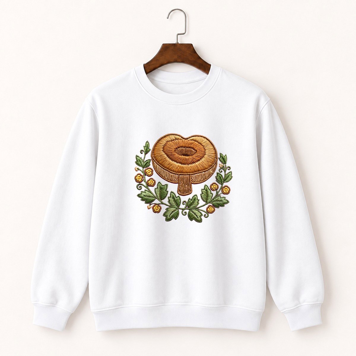 Milk Cap Mushroom Crewneck Sweatshirt 5