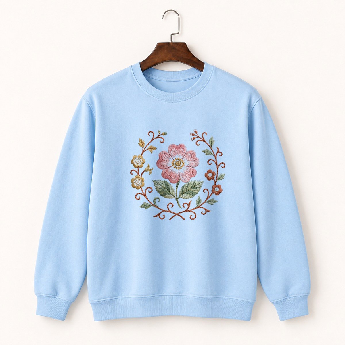 Wild Rose Crewneck Sweatshirt 1