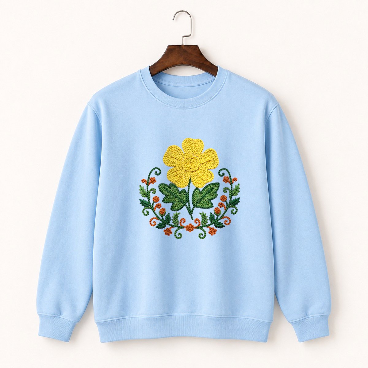 Buttercup Flower Crewneck Sweatshirt 1