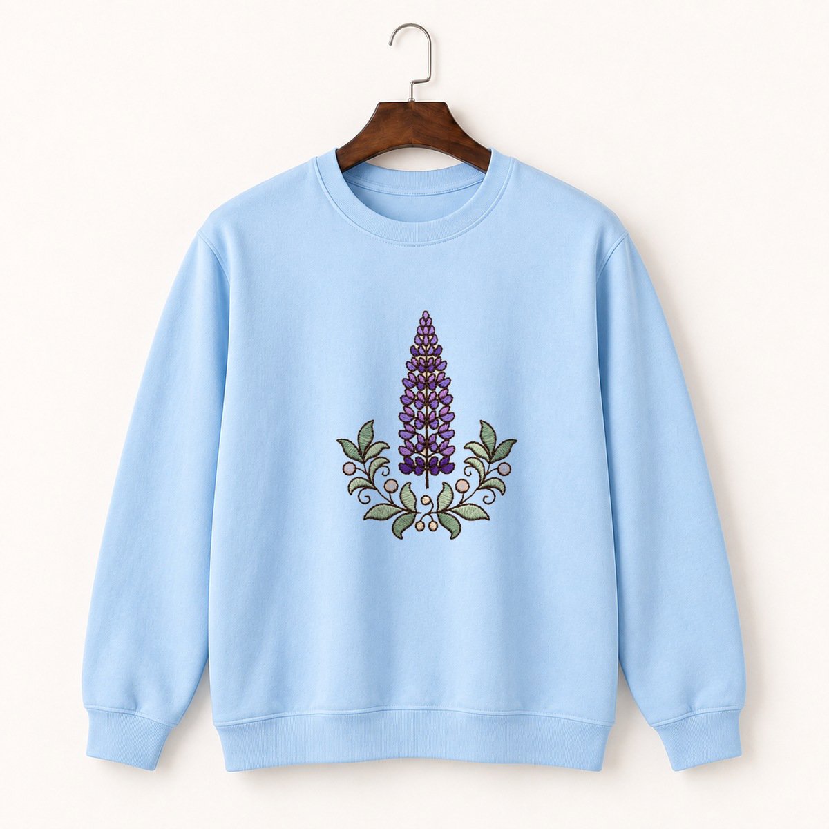 Lupine Flower Crewneck Sweatshirt 1