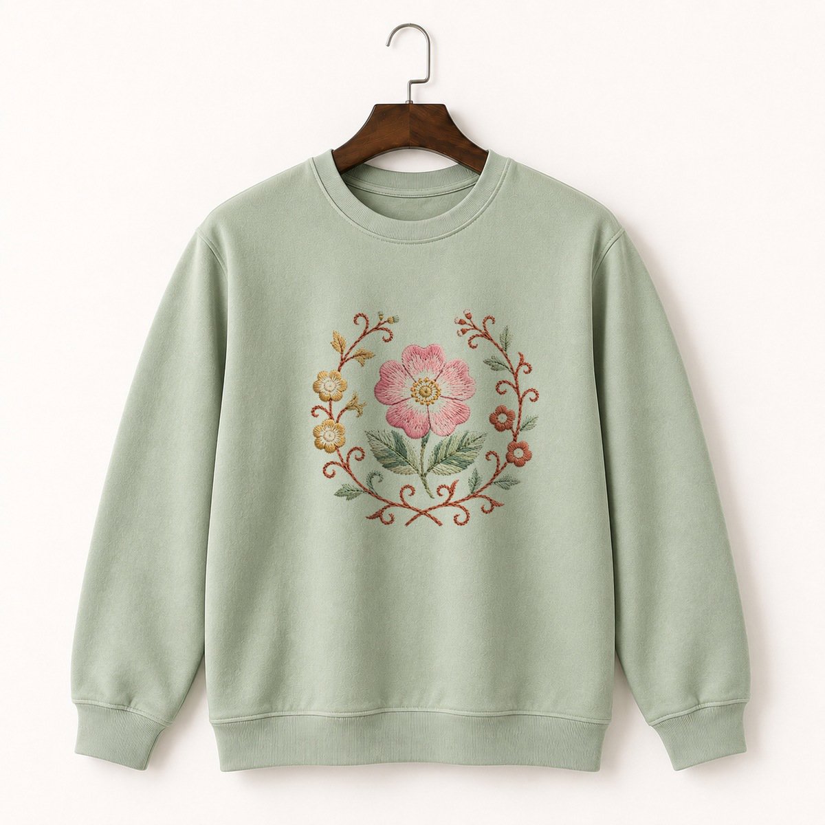 Wild Rose Crewneck Sweatshirt 2