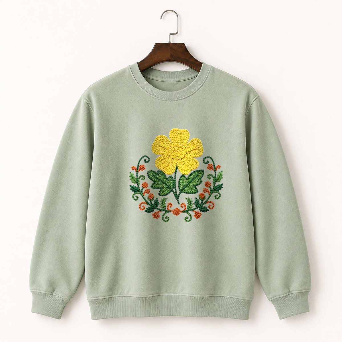 Buttercup Flower Crewneck Sweatshirt 2