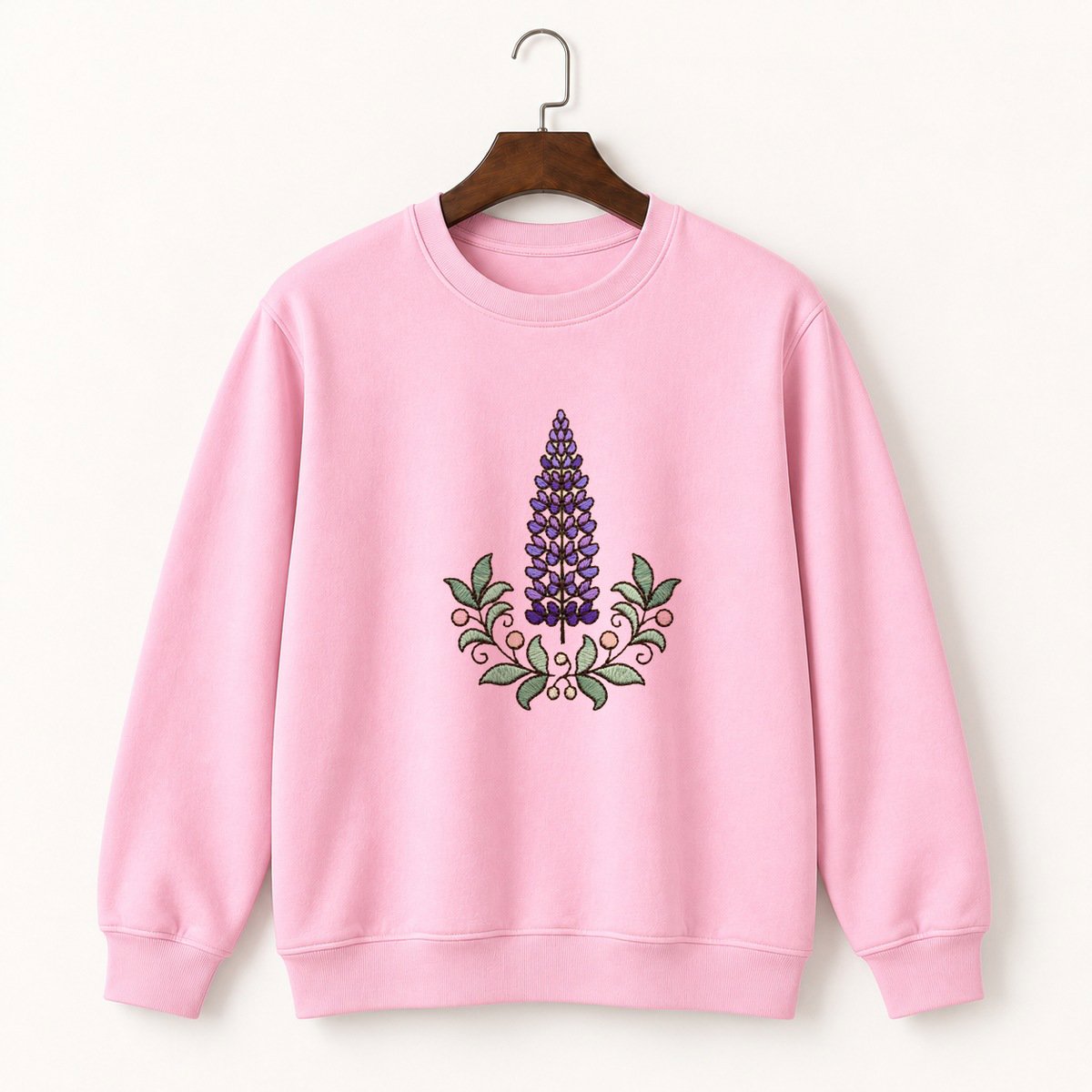 Lupine Flower Crewneck Sweatshirt 4