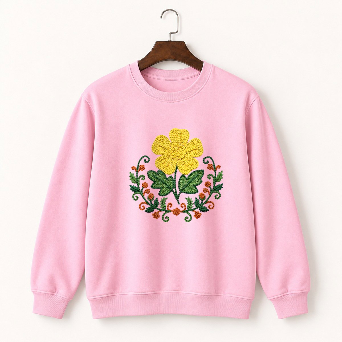 Buttercup Flower Crewneck Sweatshirt 4
