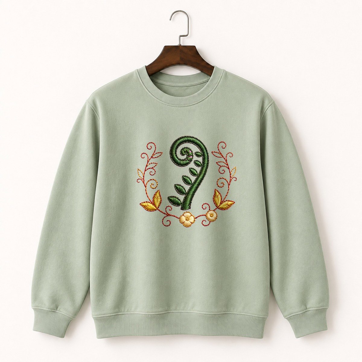 Fern Frond Crewneck Sweatshirt 2