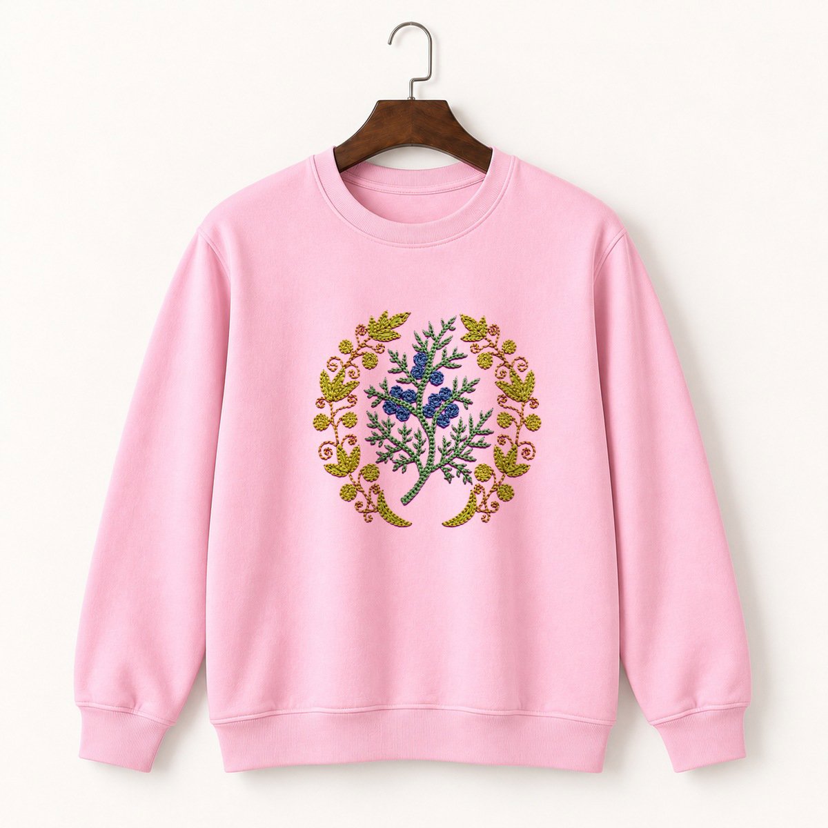 Juniper Berry Branch Crewneck Sweatshirt 4