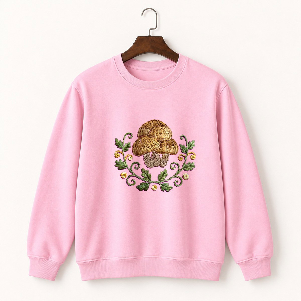 Honey Mushroom Crewneck Sweatshirt 4