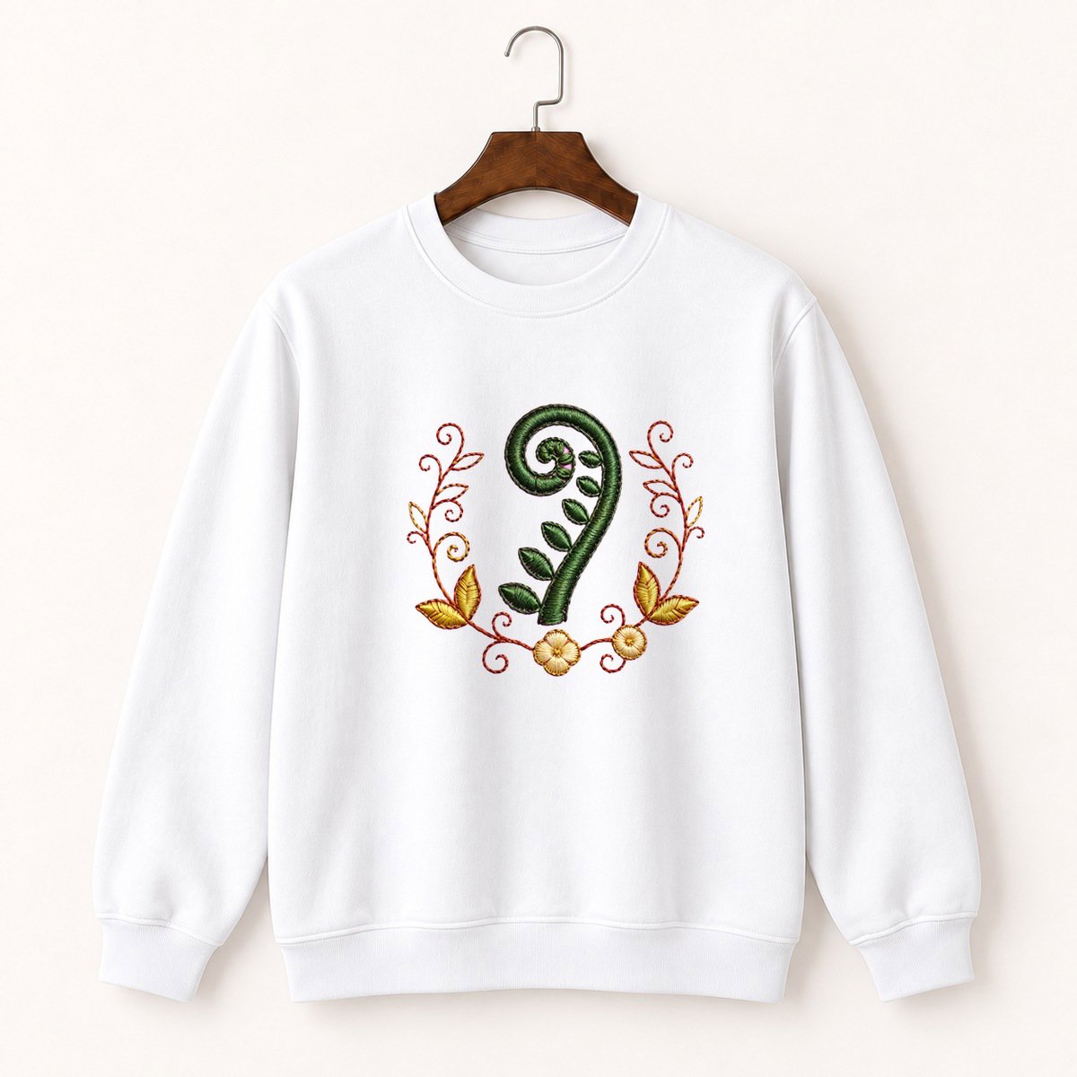 Fern Frond Crewneck Sweatshirt 5