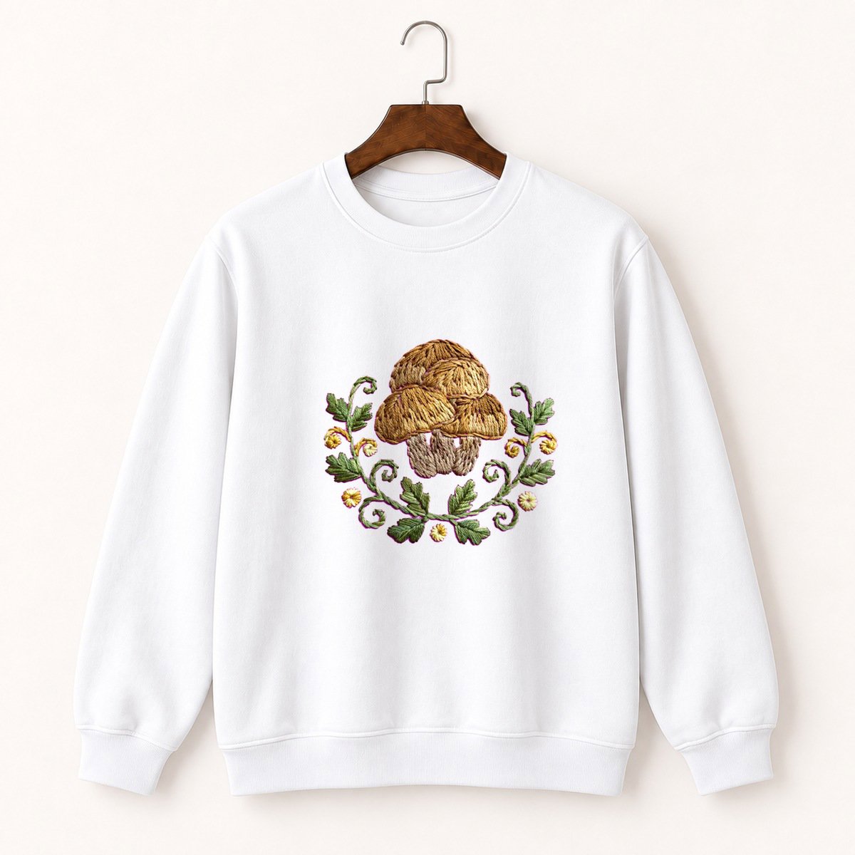 Honey Mushroom Crewneck Sweatshirt 5